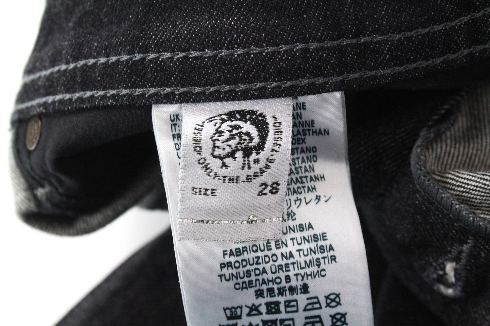 DIESEL Buster R8W58 Men's Jeans W28/L30 Grey Slim Fit Tapered Stretch