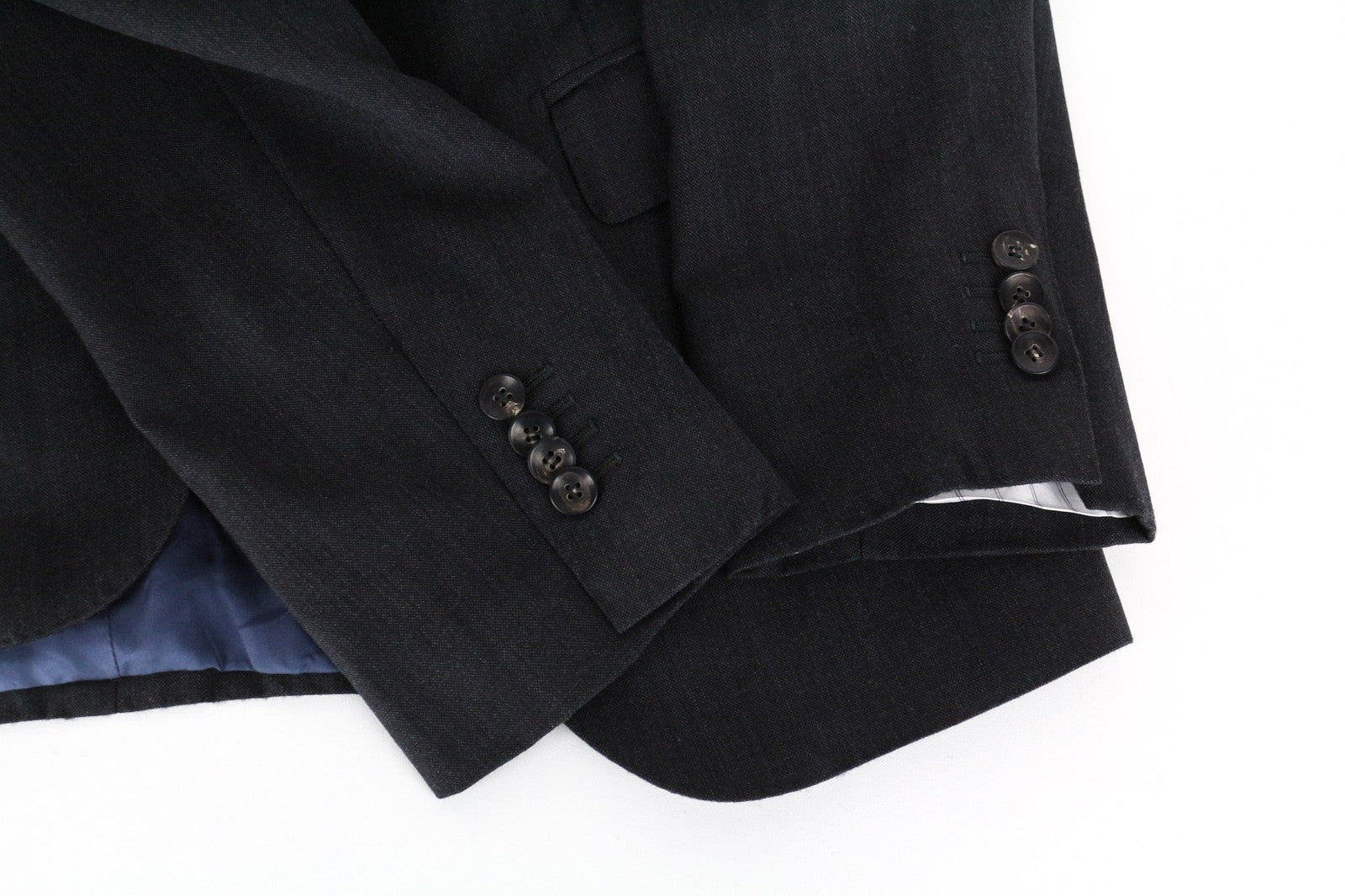 SUITSUPPLY Napoli Men's Blazer UK38S Dark Grey Wool Super 110's Lined