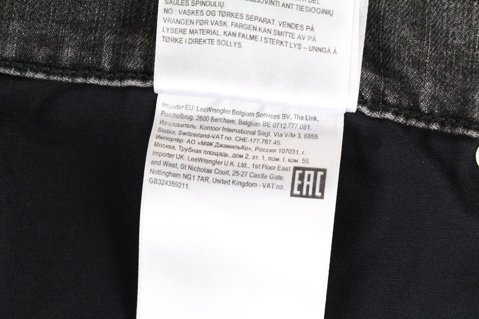 LEE Rider Men's Jeans W38/L32 Slim Fit Faded Grey Cotton Stretch 5-Pocket