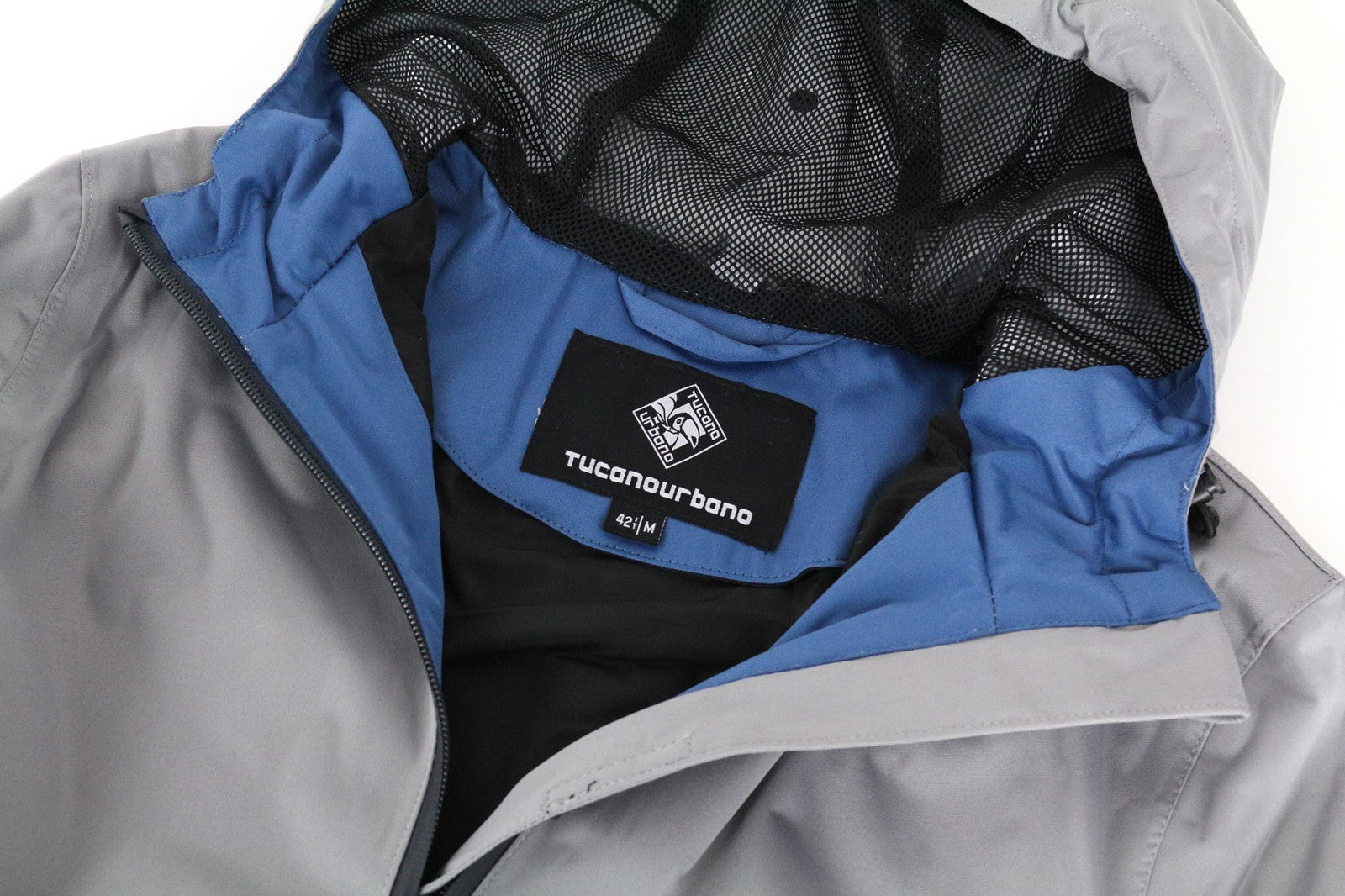 TUCANO URBANO Ire Women's M Grey Zipped Hooded Breathable Waterproof Jacket