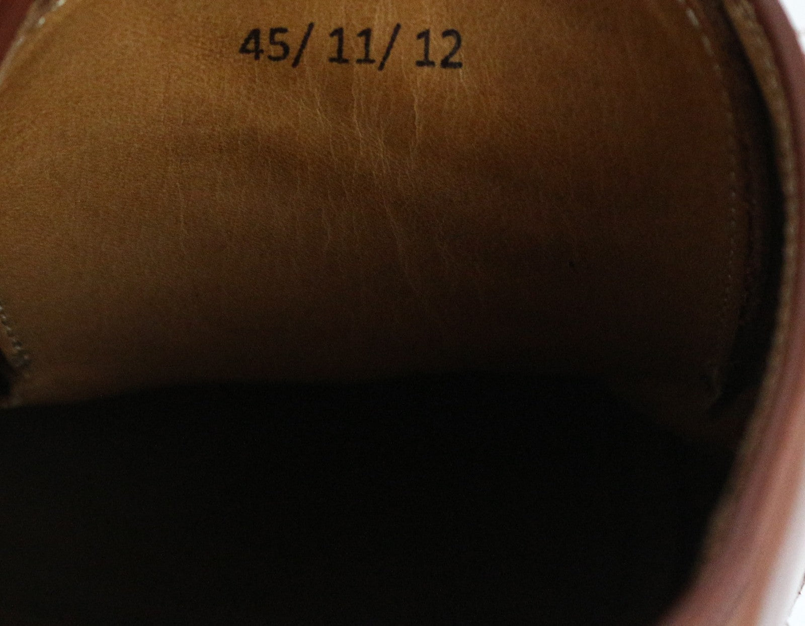 SUITSUPPLY Men's EU45 Brown Formal Shoes Leather Laced Classic Low-Top Design