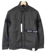 REPLAY Men's M Jacket Black Zip Snaps Lined Single-Breasted Back Logo Design