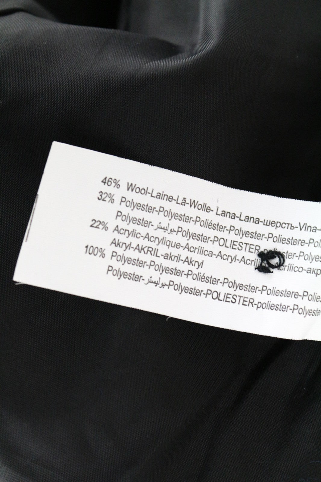 DESIGUAL Women's 40 Blue Checked Long Sleeve Wool Blend Single-Breasted Jacket