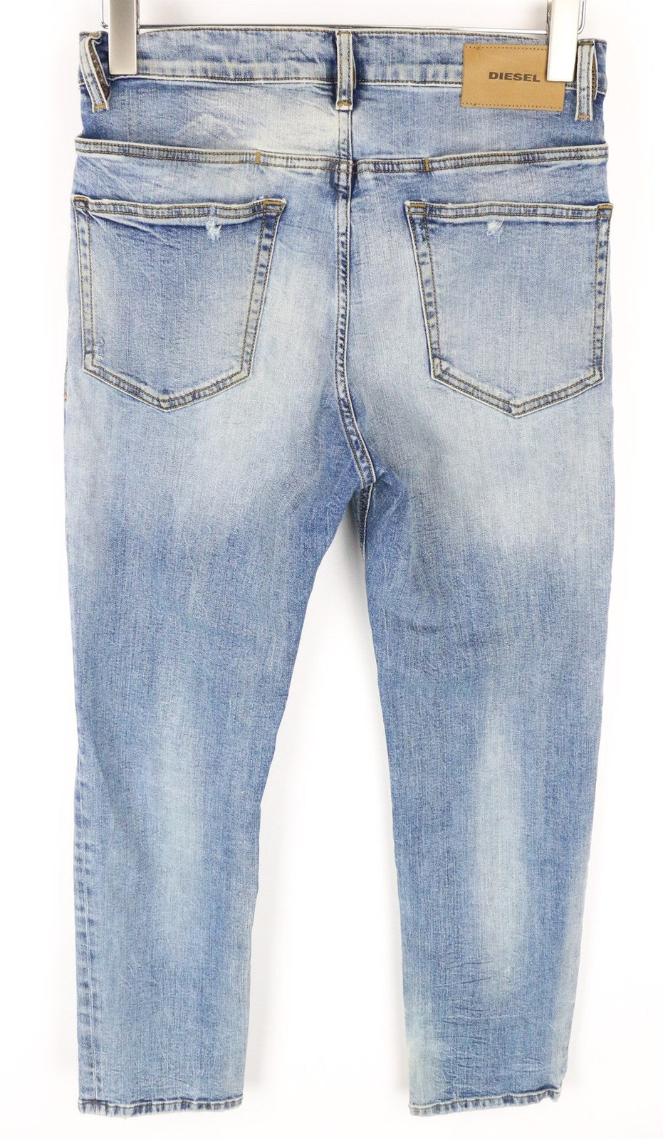 DIESEL D-Eetar 087AV vyriški džinsai W28/L32 morkų smailėjančio kirpimo, mėlyni, tamprūs džinsai 