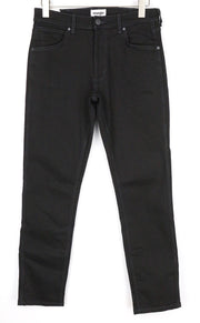 WRANGLER Larston Men's W30/L32 Slim Taper Black Cotton Stretch Jeans