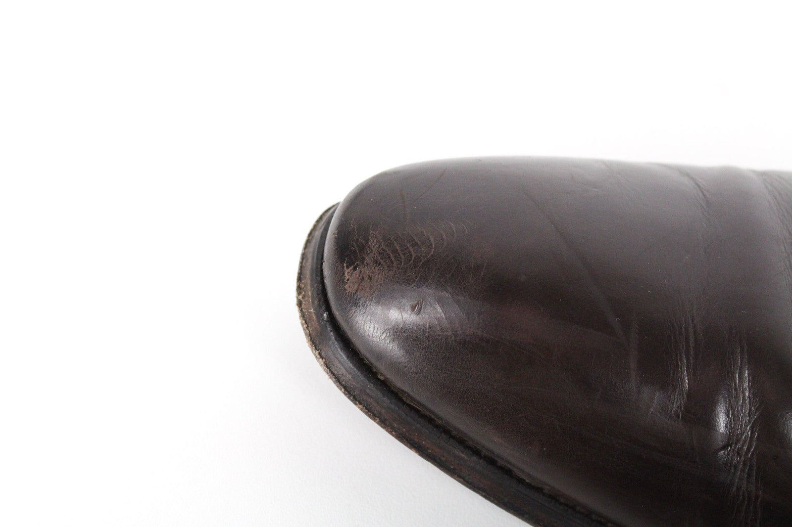 SUITSUPPLY Men's Formal EU43.5 Dark Brown Leather Laced Shoes