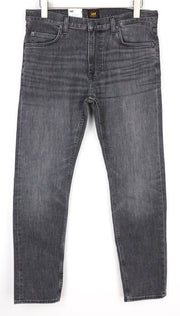 LEE Rider Men's W33/L32 Washed Grey Slim Cotton Stretch Jeans 5 Pockets