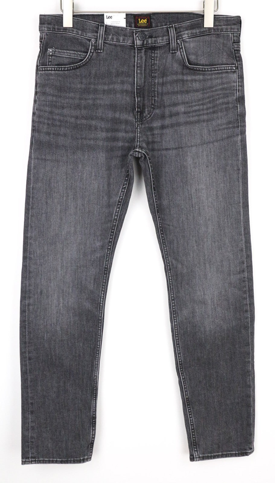 LEE Rider Men's W33/L32 Washed Grey Slim Cotton Stretch Jeans 5 Pockets