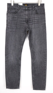 LEE Rider Men's W32/L32 Grey Stretch Slim Jeans Denim Wash 5-Pocket