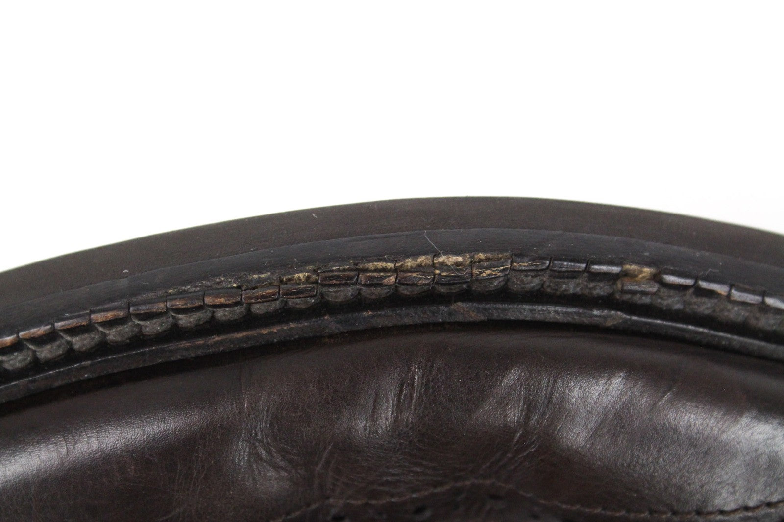 SUITSUPPLY Men's Formal EU40 Dark Brown Leather Buckled Double Shoes