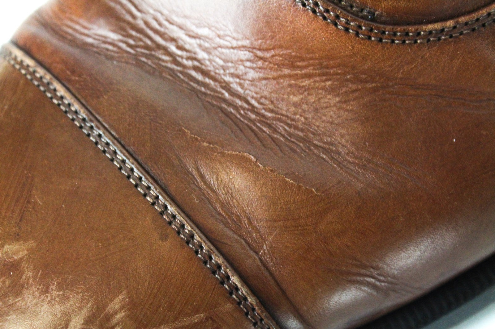 SUITSUPPLY Men's Formal EU44.5 Mid Brown Leather Lace-Up Low Shoes