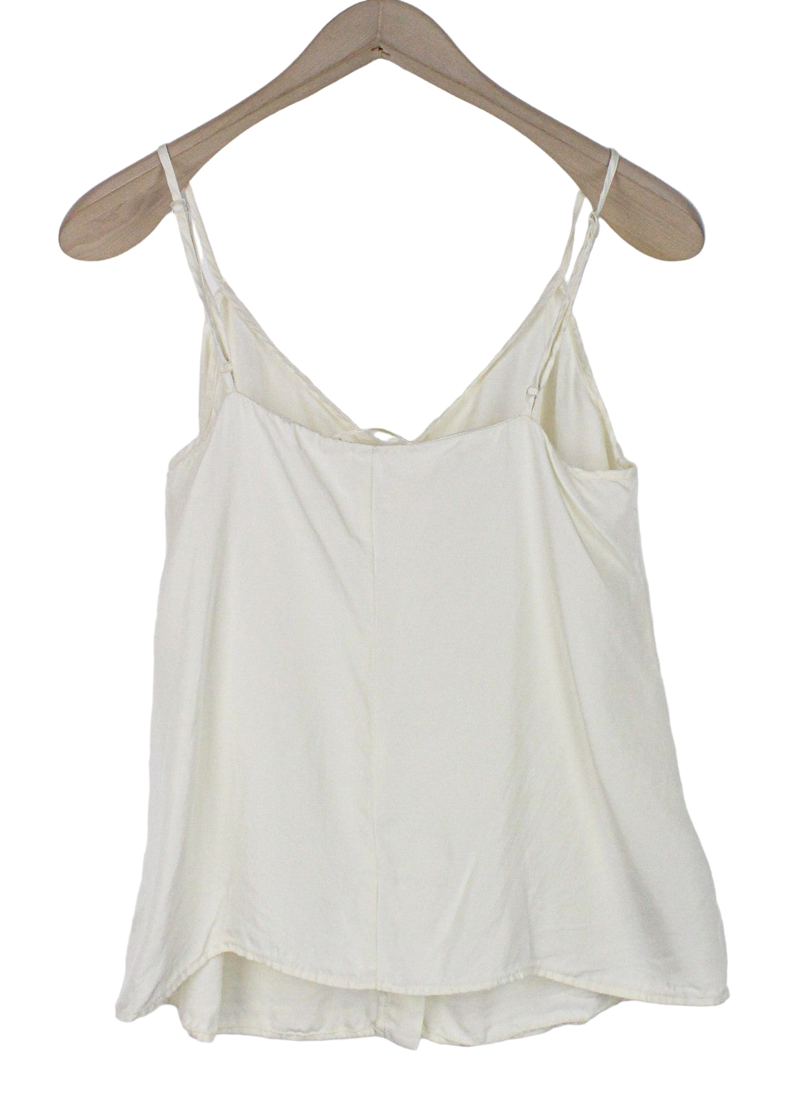 SUISTUDIO Athens Women's UK14 Silk Off-White Button Tank Lightweight