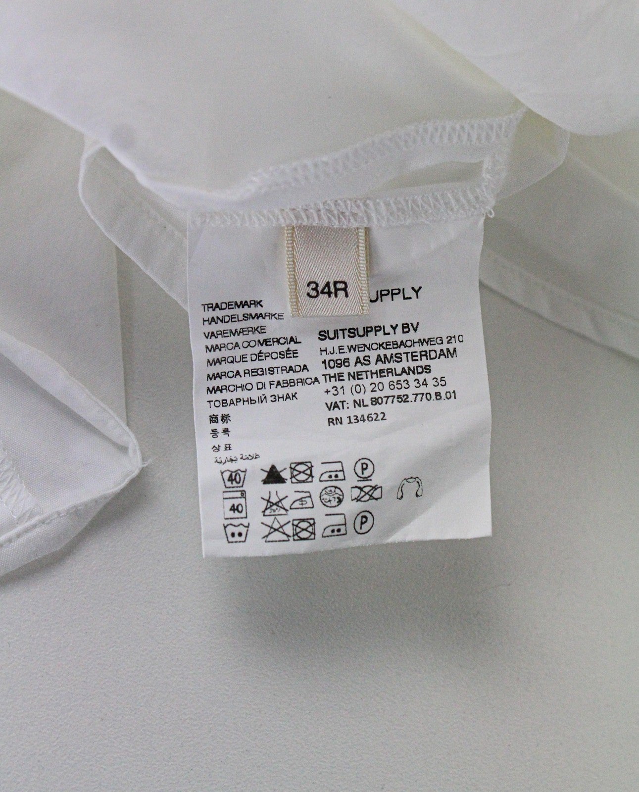 SUISTUDIO Women's 34R White Sleeveless Cotton Blend Stretch Top Zip Back