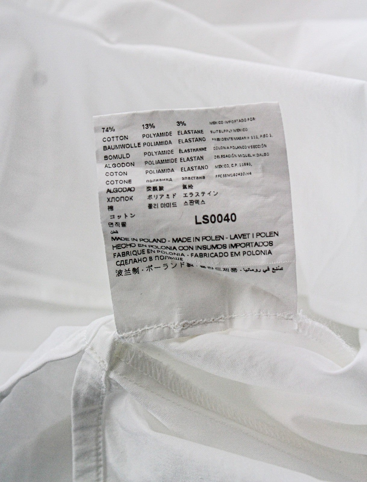 SUISTUDIO Women's 34R White Sleeveless Cotton Blend Stretch Top Zip Back