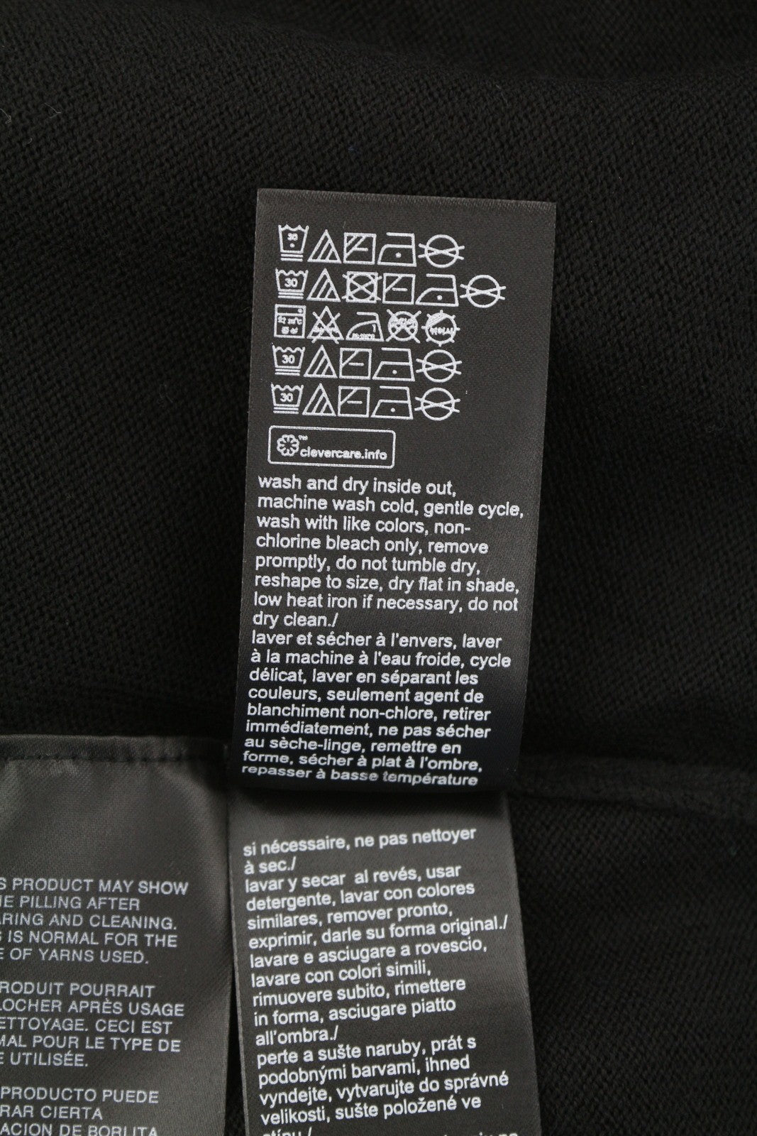 CALVIN KLEIN Merino Rws Turtle Men Jumper M Black Knitted Logo Pullover RRP189