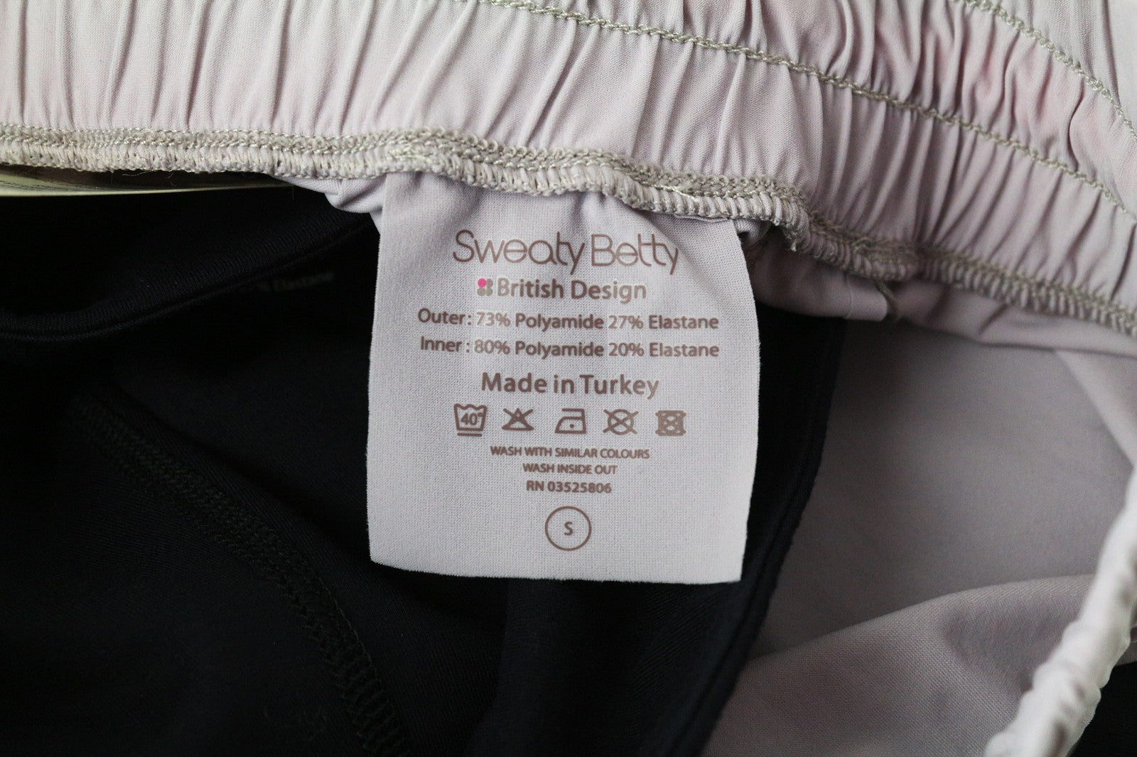 SWEATY BETTY Aerial 2in1 Pink Women's Shorts S Stretch Dance Workout Layered