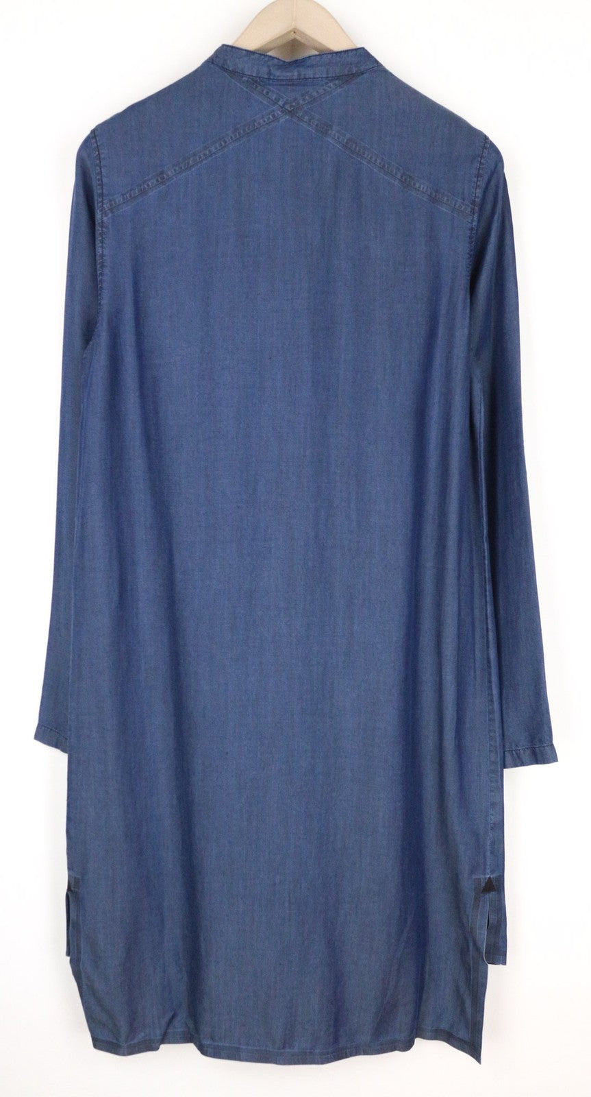 SWEATY BETTY Kvasir Luxe Women's Dress S Shirt-Style Denim Look Midi Melange