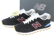 NEW BALANCE 515 Men Sneakers EU40 Black Leather Comfort Low Top Lace Up Trainers