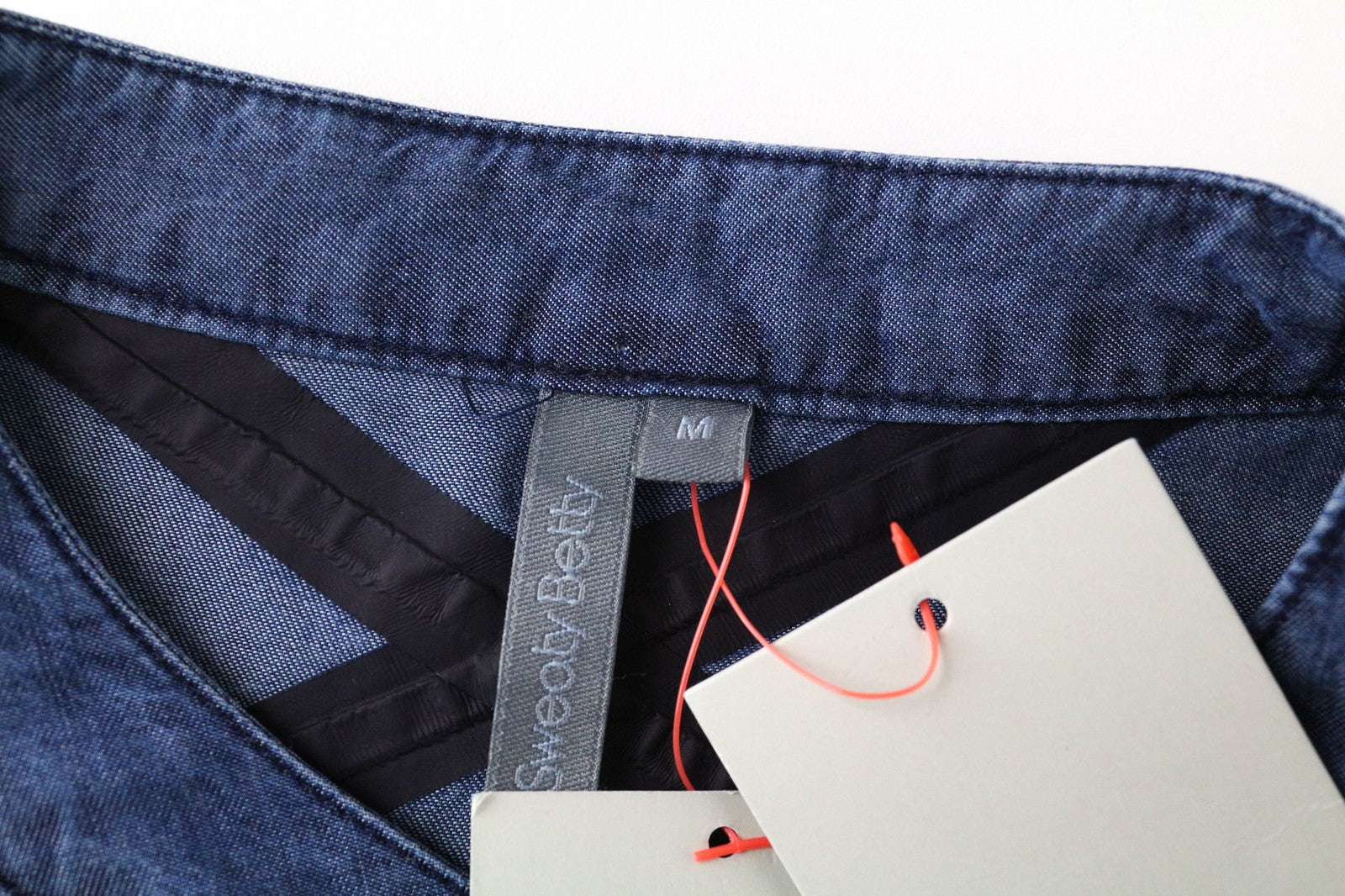 SWEATY BETTY Kvasir Luxe Dress M Women's Blue Long Shirt-Style Denim Look Midi