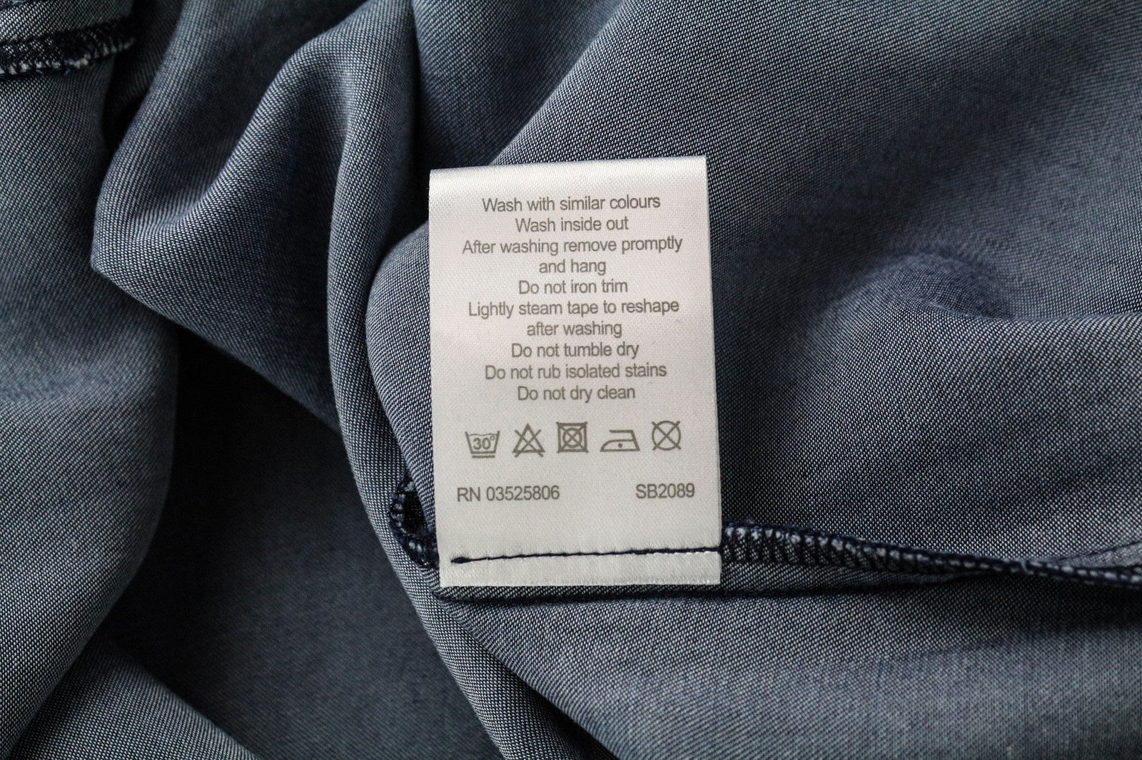 SWEATY BETTY Kvasir Luxe Dress M Women's Blue Long Shirt-Style Denim Look Midi