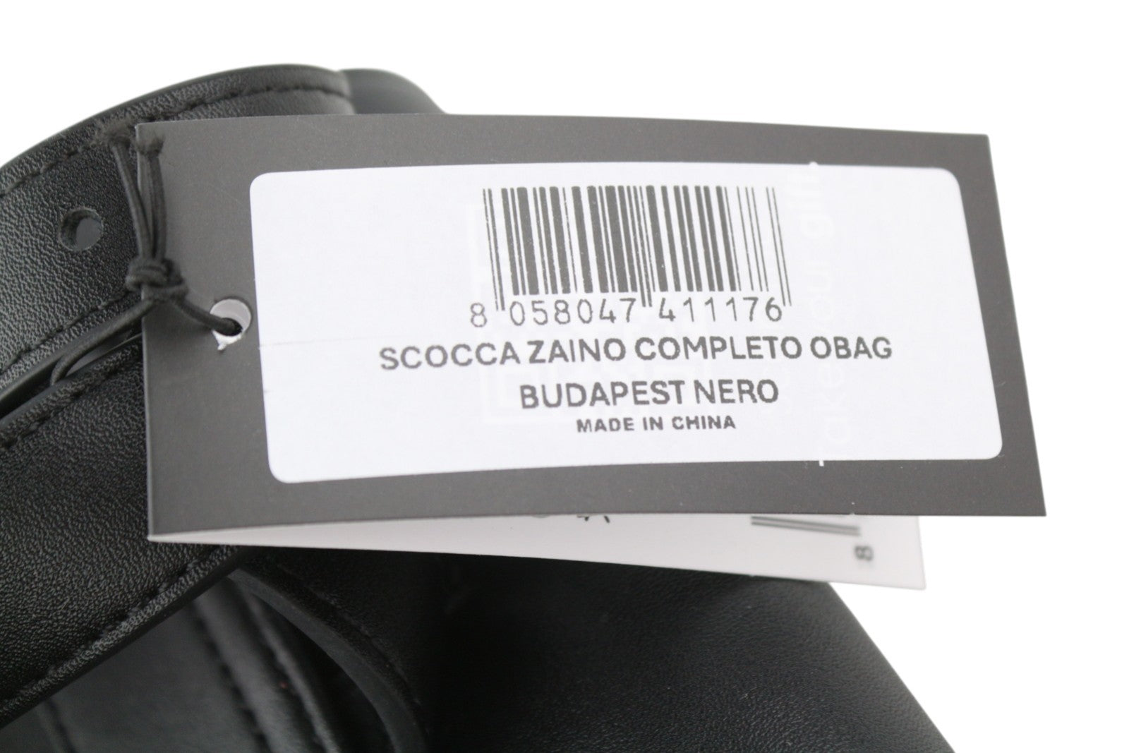 O BAG Zaino Women Bag OS Black Double Handles Magnetic Closure Dark Backpack