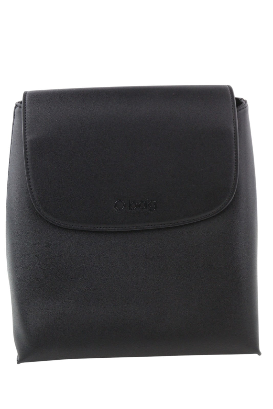 O BAG Zaino Women Bag OS Black Double Handles Magnetic Closure Dark Backpack