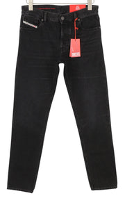 DIESEL 1995 D-Sark 09B88 Men Jeans W29/L32 Black Slim Fit Straight Leg RRP€185