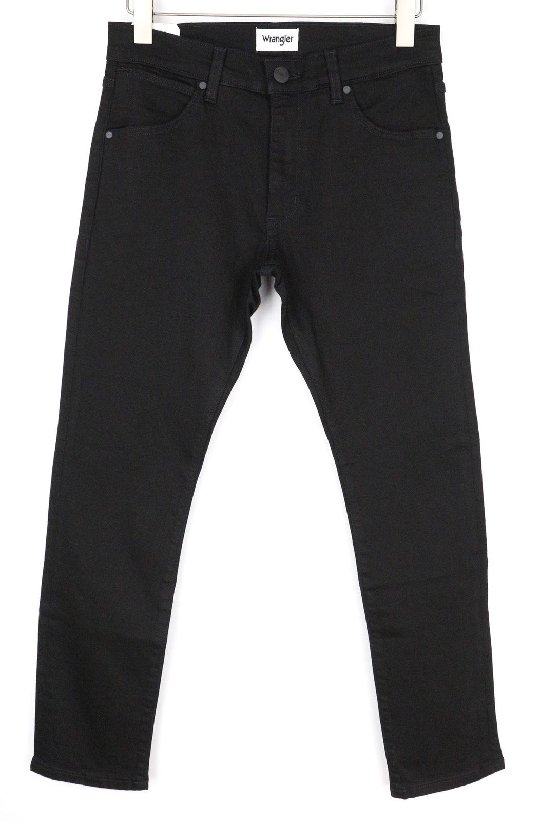 WRANGLER Larston W32/L30 Men's Jeans Slim Fit Black Stretch Denim Cotton Mix