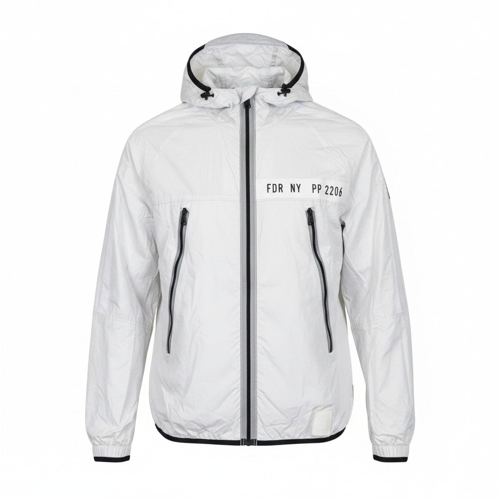 Graue Polyamidjacke