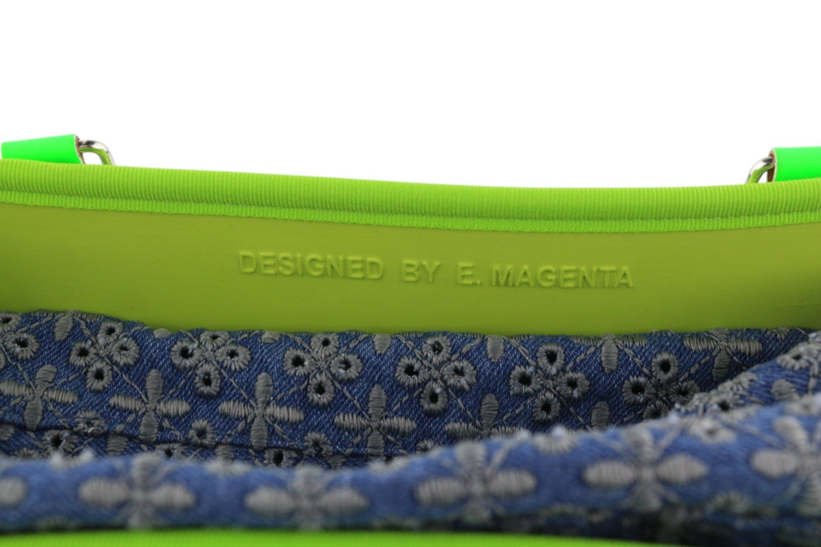 O BAG Armenia Women Bag OS Neon Green Inner Bag Double Handle Tote Logo Casual