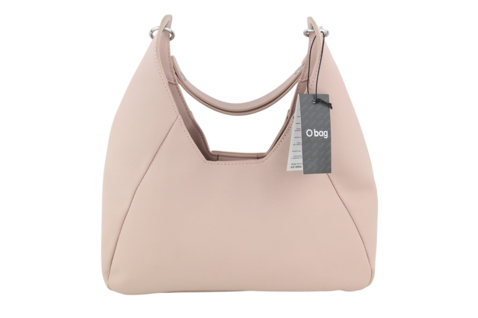 O BAG Ginevra Women Bag OS Light Pink Magnetic Closure Lined Hobo Crossbody
