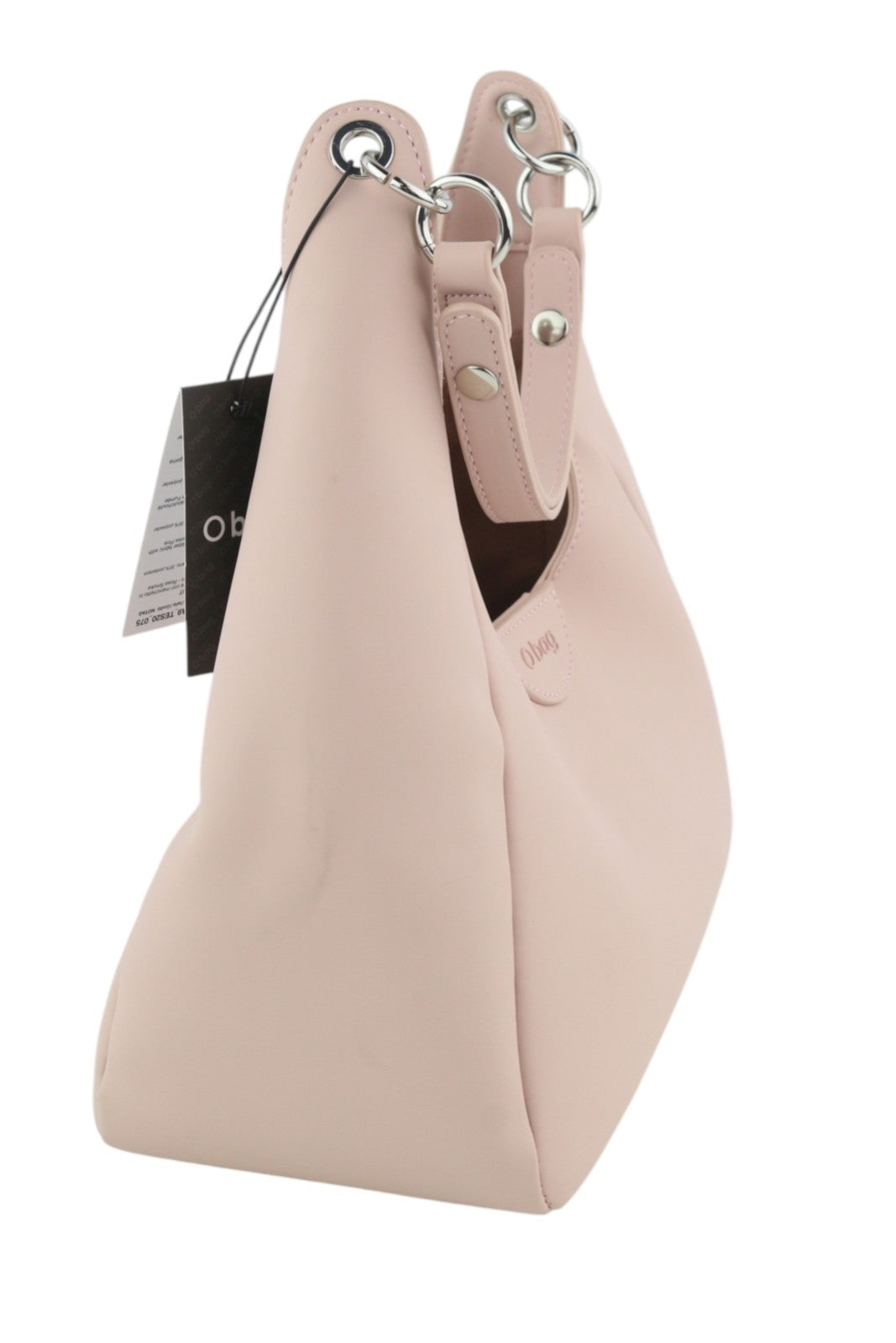 O BAG Ginevra Women Bag OS Light Pink Magnetic Closure Lined Hobo Crossbody