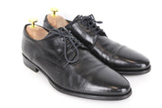 SUITSUPPLY Men's Formal Shoes EU40 Black Leather Low Lace-Up Classic