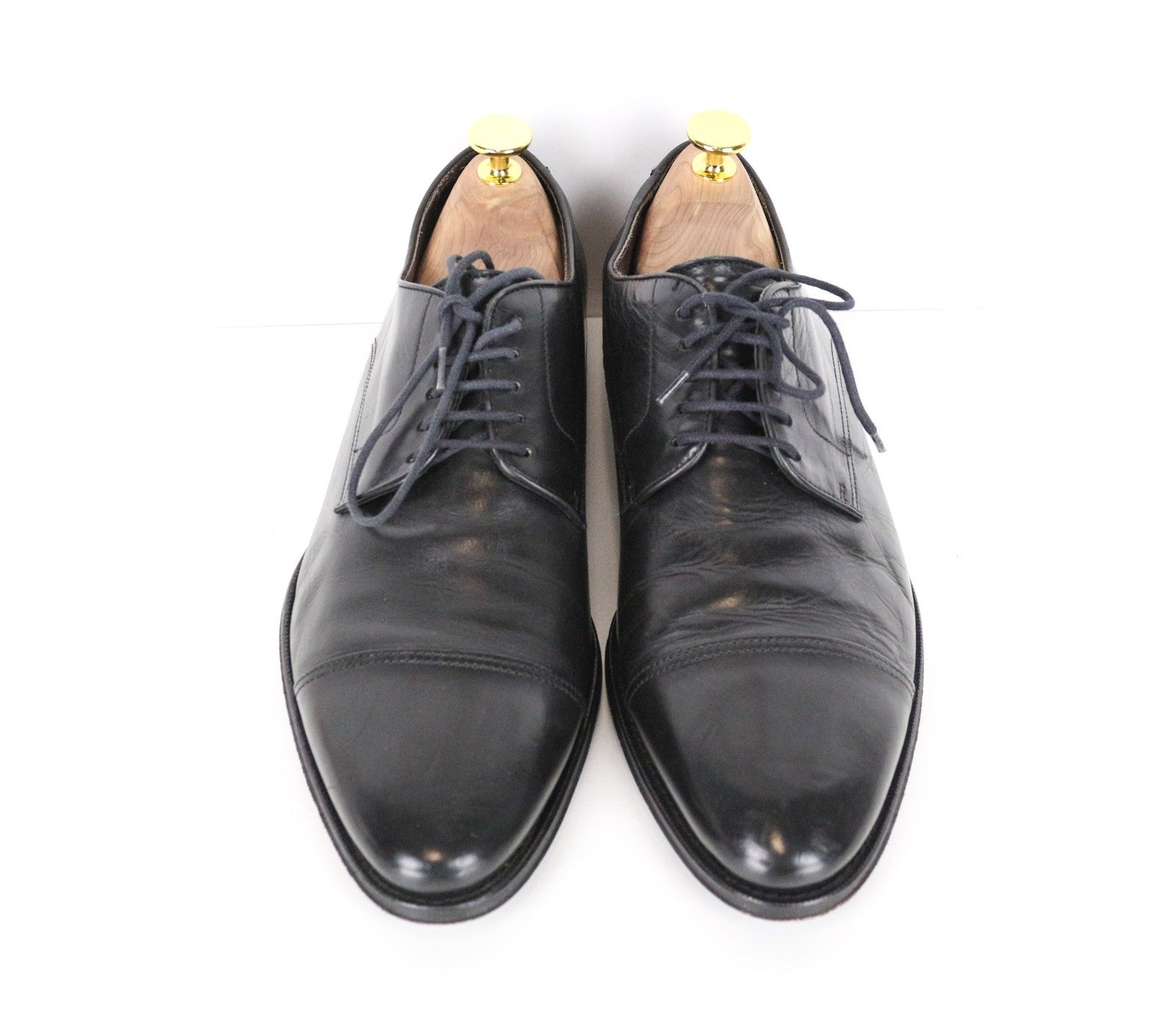 SUITSUPPLY Men's Formal Shoes EU40 Black Leather Low Lace-Up Classic