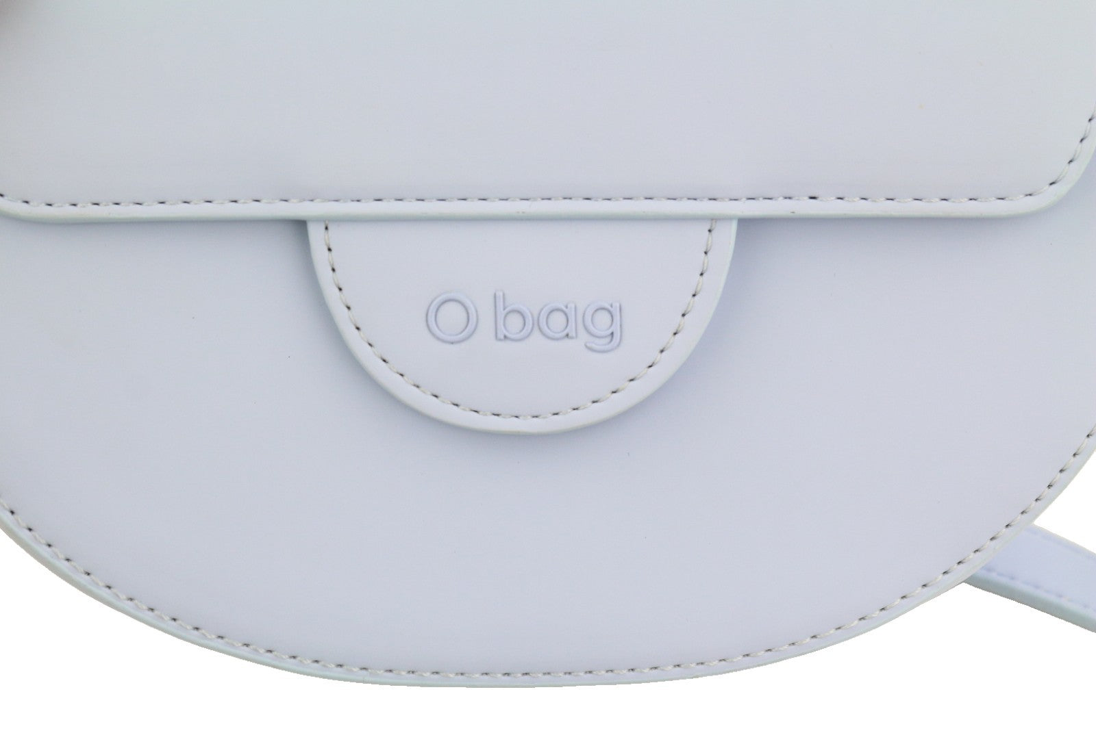 O BAG Praga Women Bag OS Light Blue Adjustable Strap Half Moon Crossbody Logo