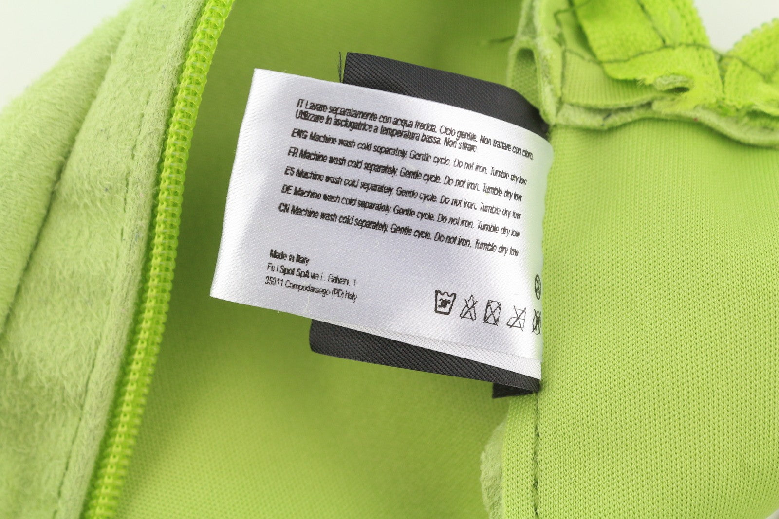 O BAG Extra Pocket Women Bag OS Green Faux Suede Silver Tone Chain Crossbody