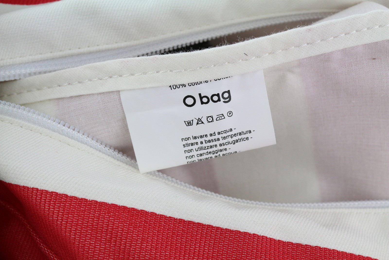 O BAG Women Bag OS Light Grey Inner Zipper Bag Double Handles Square Casual