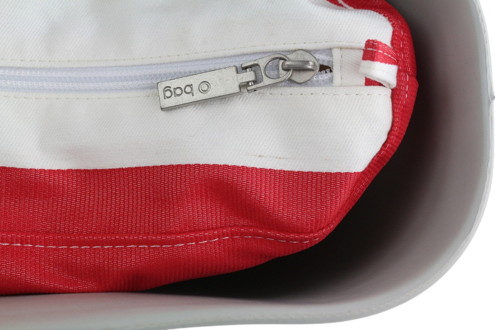 O BAG Women Bag OS Light Grey Inner Zipper Bag Double Handles Square Casual