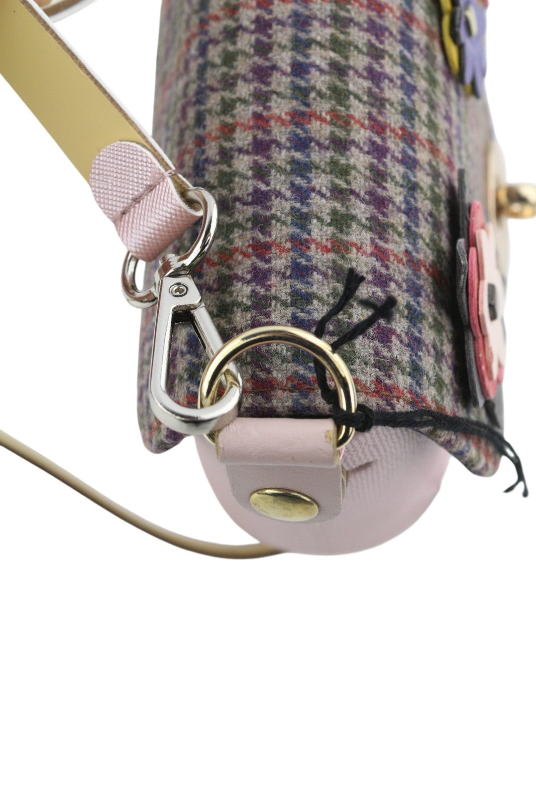 O BAG Micro Pocket Mix Women Bag OS Pink Adjustable Strap Flower Small Crossbody