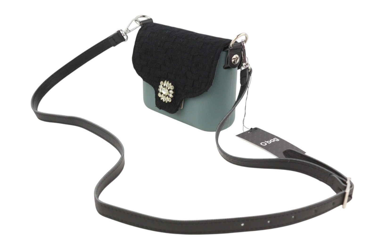 O BAG Micro Pocket Mix Women Bag OS Adjustable Strap Rhinestones Small Crossbody