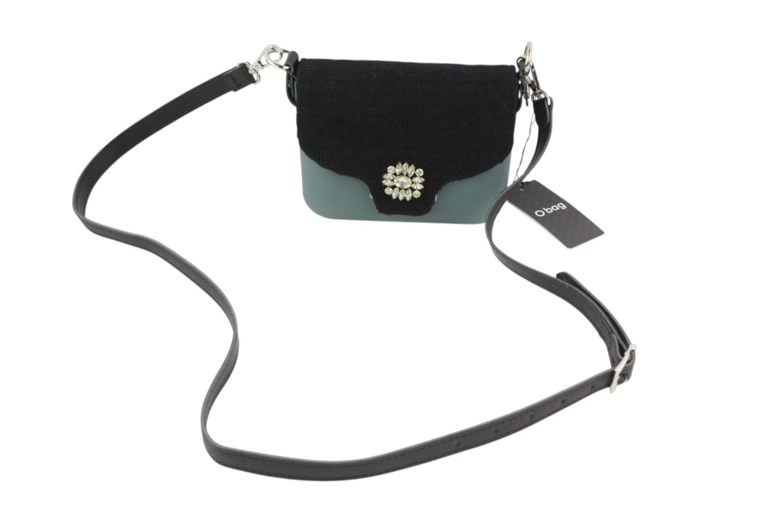 O BAG Micro Pocket Mix Women Bag OS Adjustable Strap Rhinestones Small Crossbody
