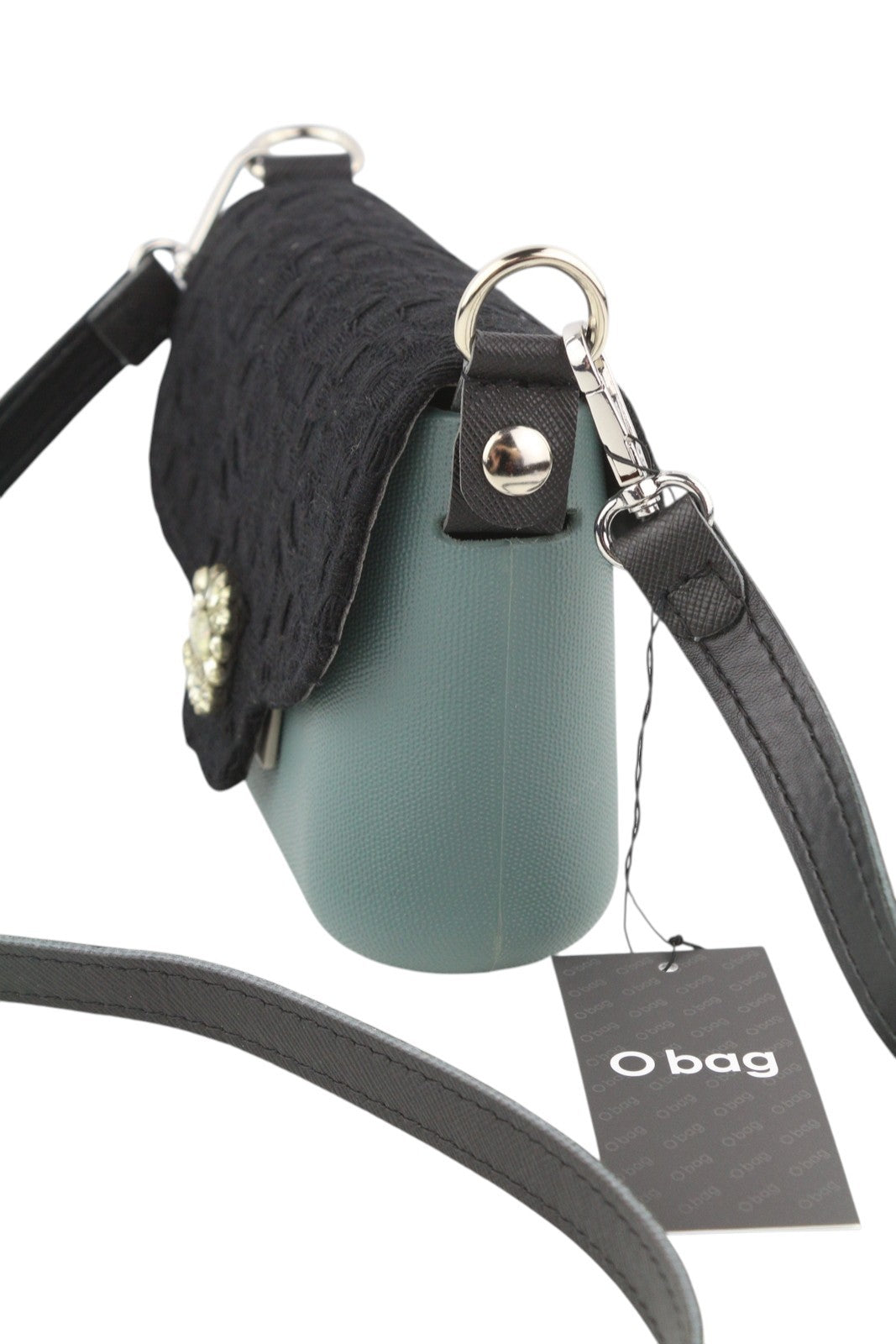 O BAG Micro Pocket Mix Women Bag OS Adjustable Strap Rhinestones Small Crossbody