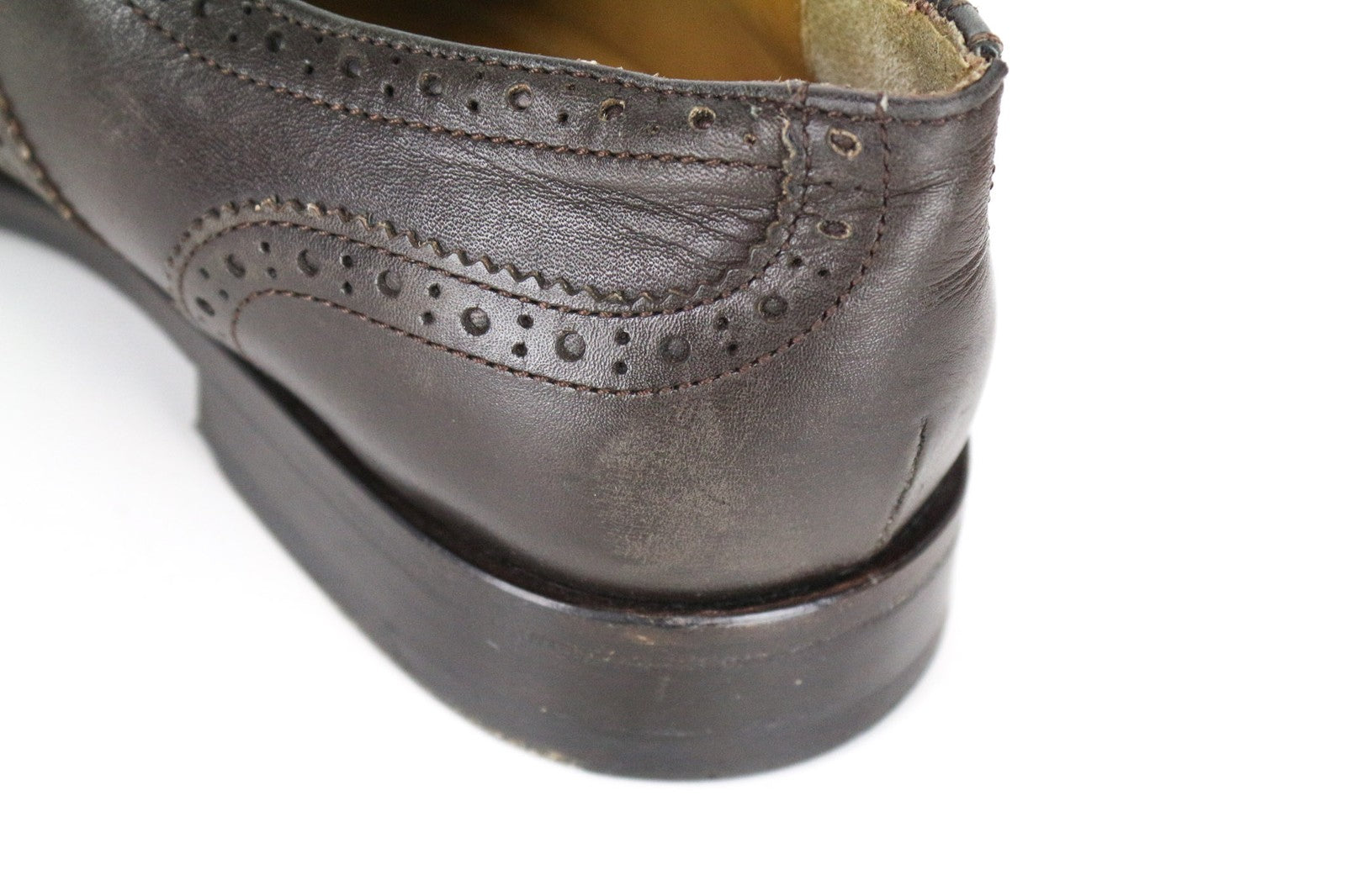 SUITSUPPLY Men's Formal Shoes EU42 Brown Leather Low Lace-Up Dress