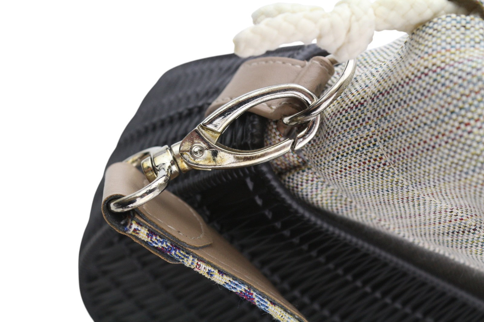 O BAG Swing Women Bag OS Black Textured Silicon Inner Bag Half Moon Crossbody