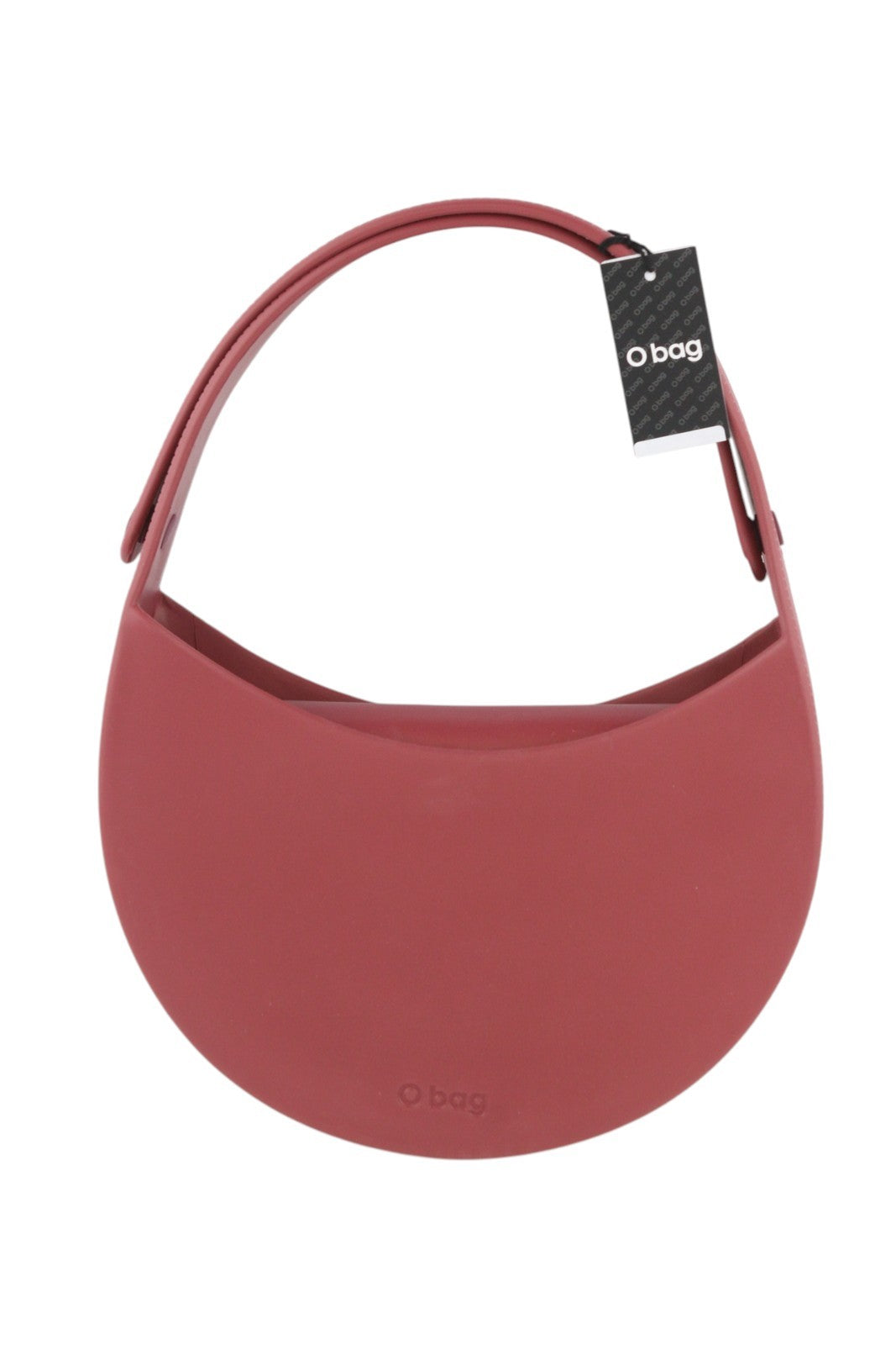 O BAG Venice Women Bag OS Burgundy Half Moon Style Waterproof Front Logo Casual