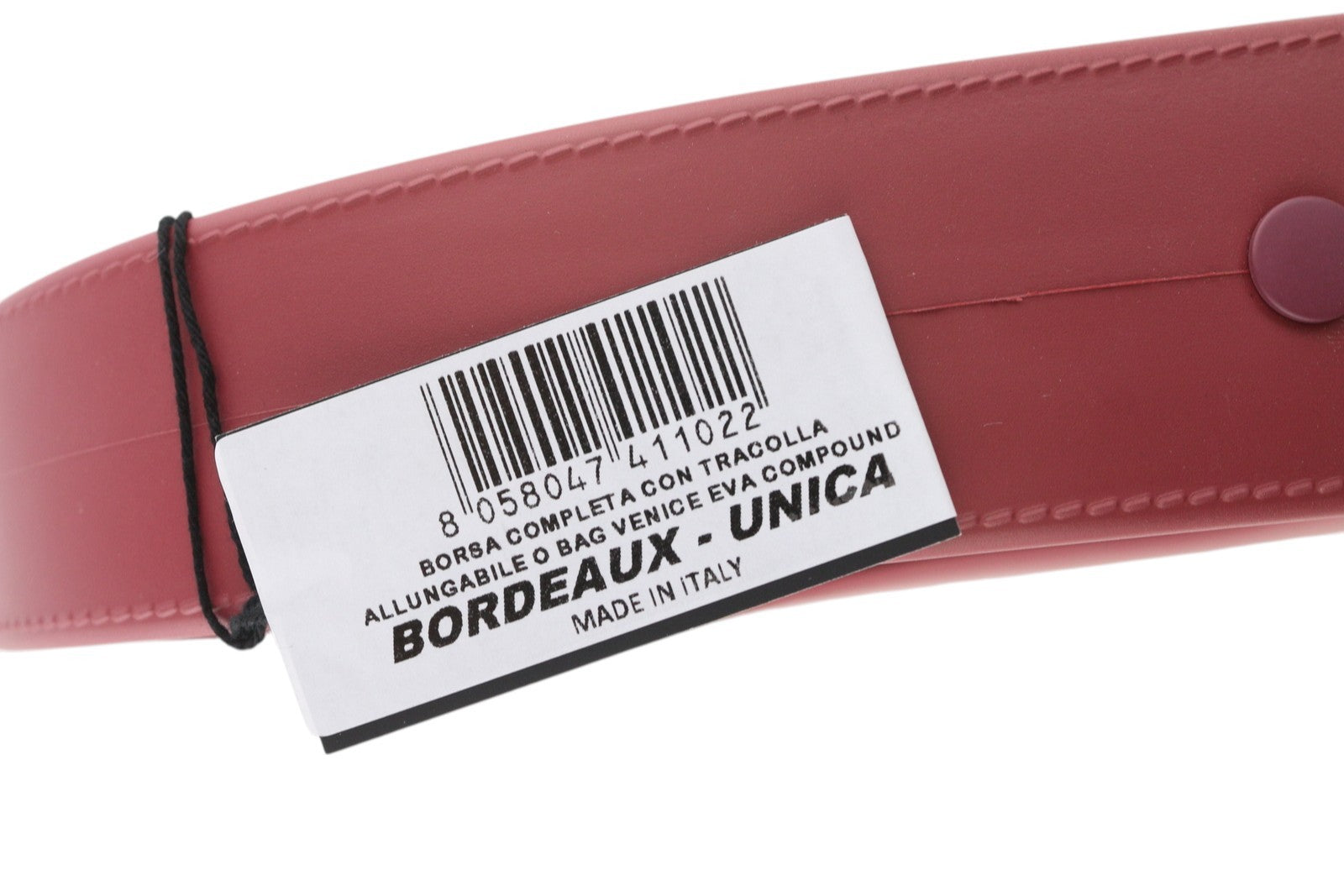 O BAG Venice Women Bag OS Burgundy Half Moon Style Waterproof Front Logo Casual