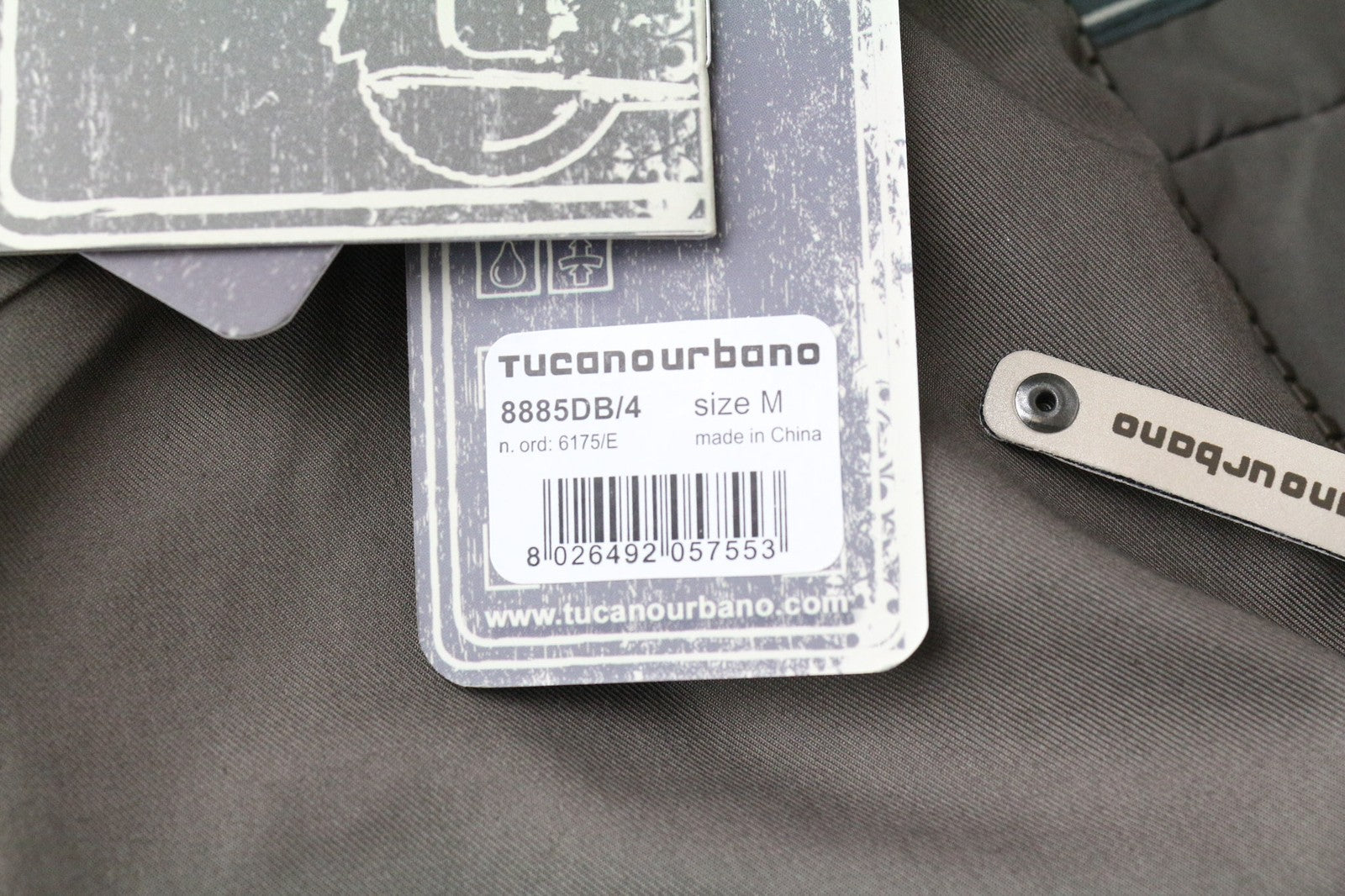 TUCANO URBANO Angus Men's Jacket M Brown Hooded Moto Cotton Blend Armour