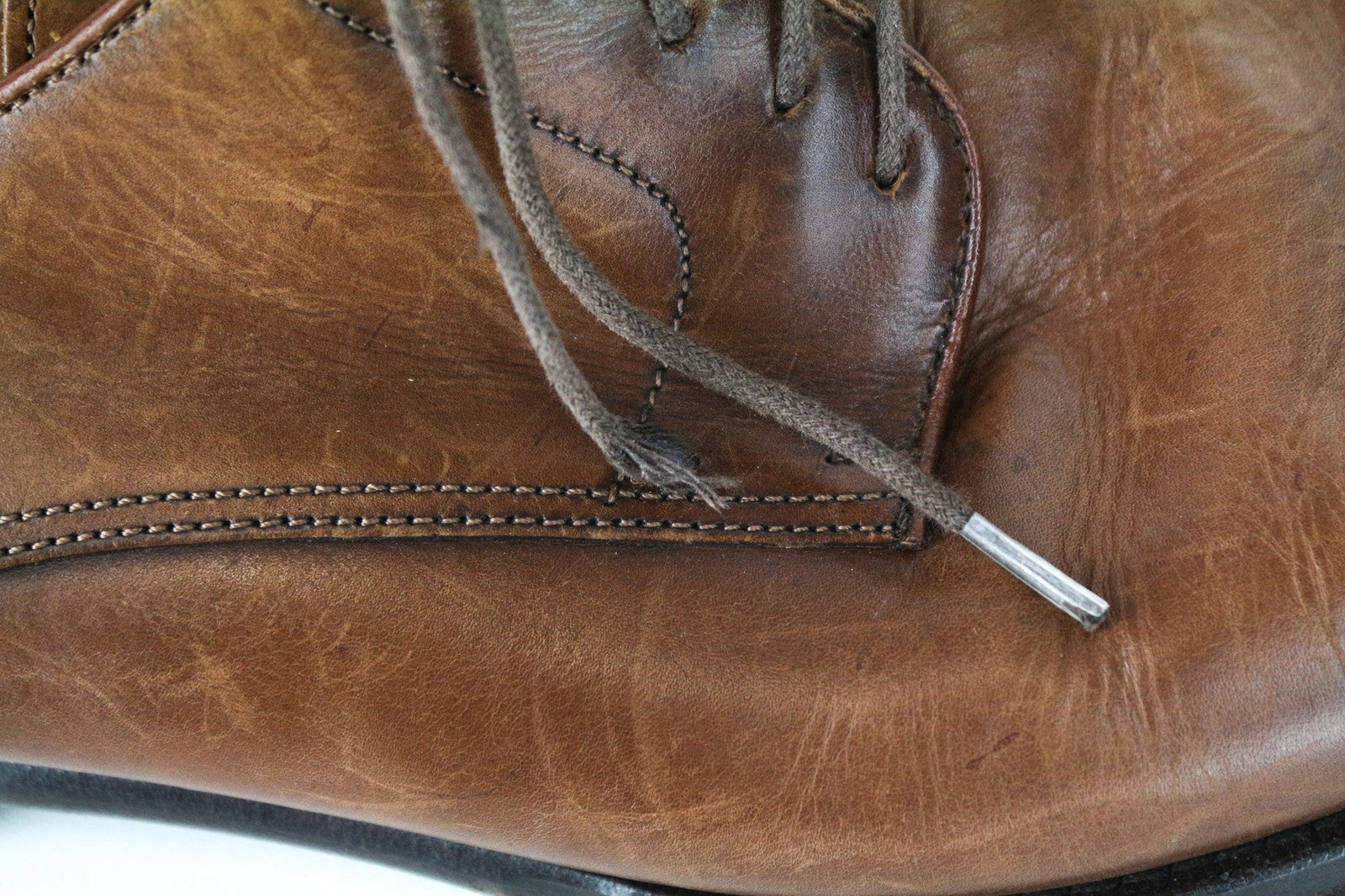 SUITSUPPLY Men's Dress Shoes EU43.5 Mid Brown Leather Low-Top Classic