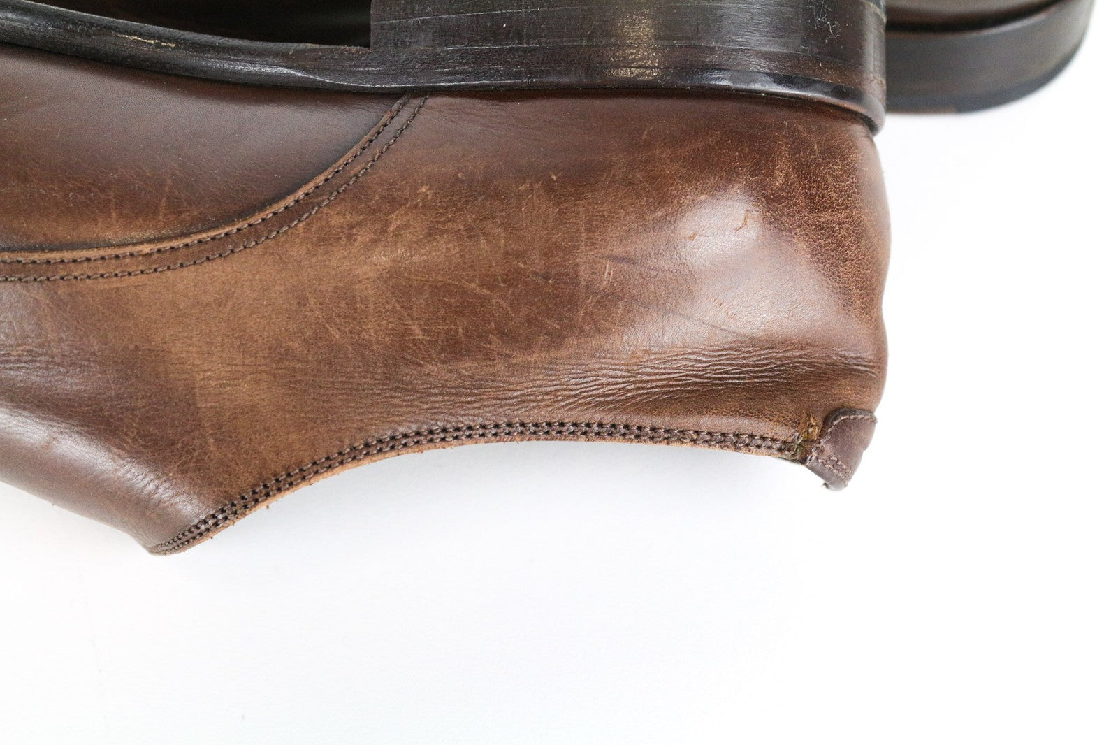 SUITSUPPLY Men's Shoes EU42 Brown Leather Classic Double Buckle Formal