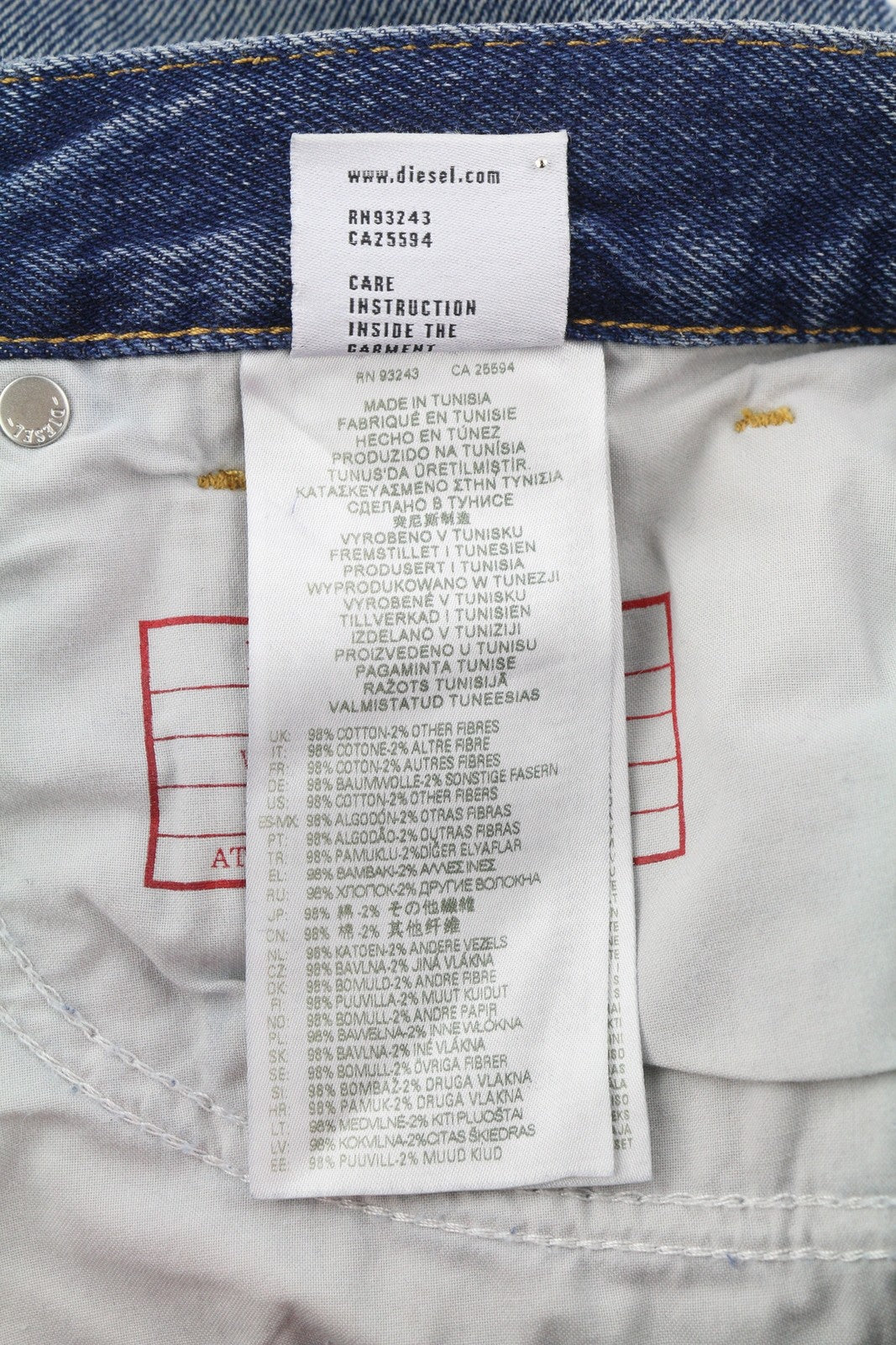 DIESEL 1995 09E02 Men Jeans W31/L32 Blue Distress Ripped Slim Straight RRP$375